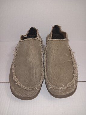 CROCS MEN'S SANTA CRUZ SLIP ON CANVAS SHOES